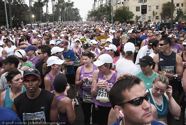 San Diego Rock'n'Roll Marathon - starting line